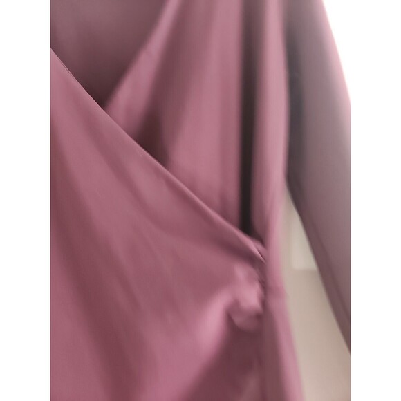 Ann Taylor LOFT  V-Neck Dress Burgundy Size Xs - Picture 4 of 7